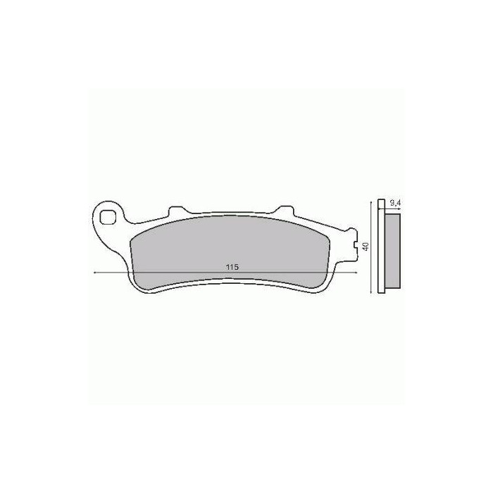 ORGANIC FRONT BRAKE PADS HONDA PANTHEON 125CC-FORESIGHT 250CC