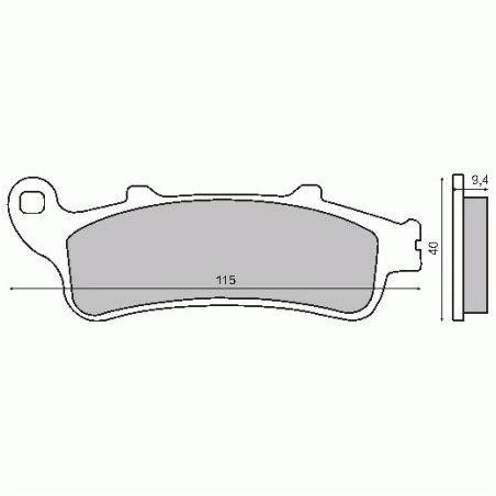 ORGANIC FRONT BRAKE PADS HONDA PANTHEON 125CC-FORESIGHT 250CC