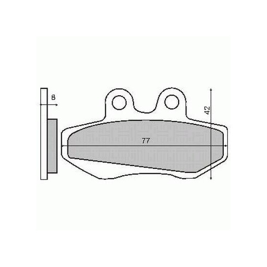 ORGANINĖS PRIEKINĖS STABDŽIŲ KALADĖLĖS PIAGGIO HEXAGON LX-SKIPPER ST 4T 125CC 1998