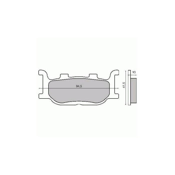 ORGANIC FRONT BRAKE PADS YAMAHA MAJESTY 250CC