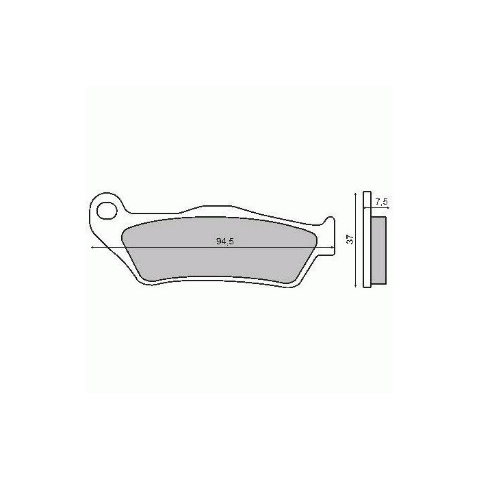 ORGANIC FRONT BRAKE PADS MBK SKYLINER / YAMAHA MAJESTY 125CC