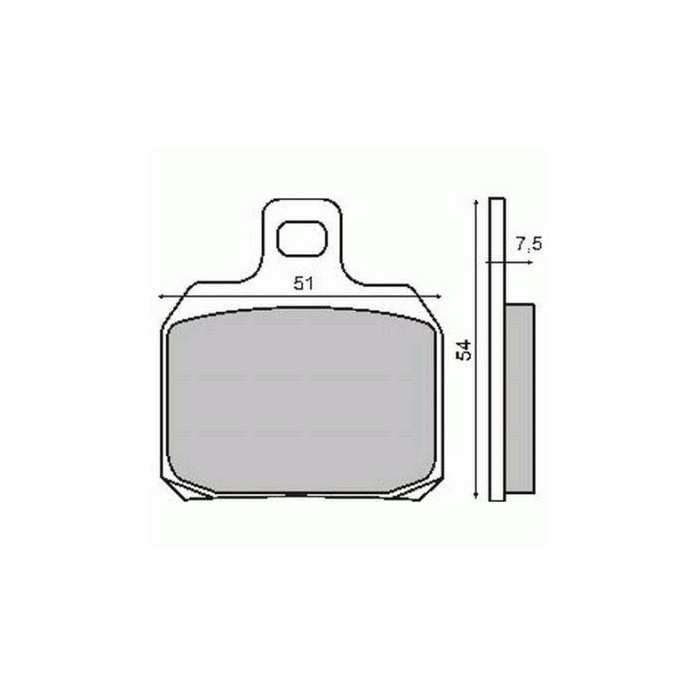 ORGANIC BRAKE PADS PIAGGIO X9 AMALFI 180-250CC