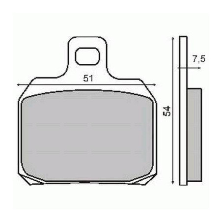 ORGANIC BRAKE PADS PIAGGIO X9 AMALFI 180-250CC