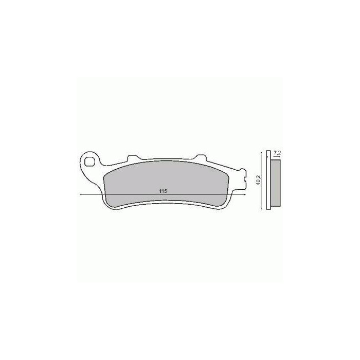ORGANIC FRONT BRAKE PADS HONDA ST 1100 PAN EUROPEAN 1997