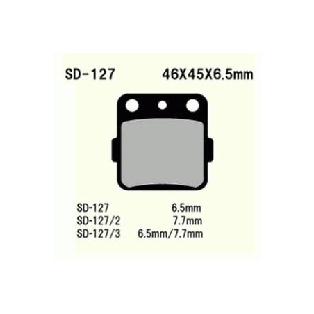 BRAKE PADS VD-127/3 (FA84/2)