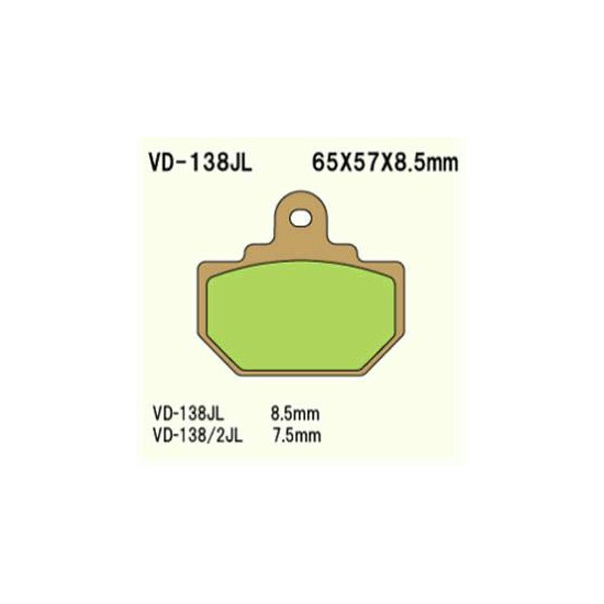 BRAKE PADS VESRAH VD-138 / 2JL