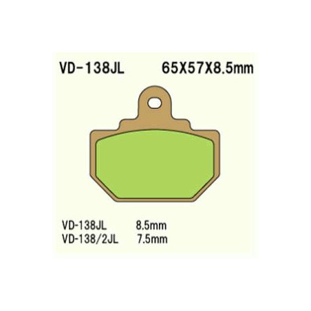 BRAKE PADS VESRAH VD-138 / 2JL