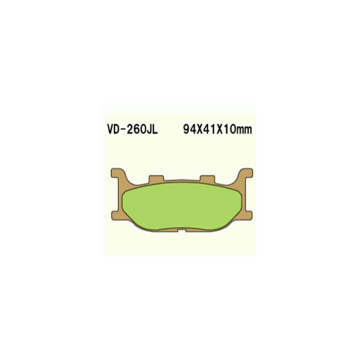 BRAKE PADS VESRAH VD-260JL (FA199HH)