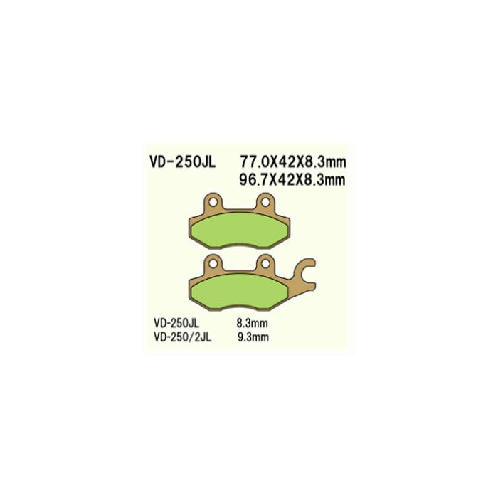 BRAKE PADS VESRAH VD-250 / 3JL