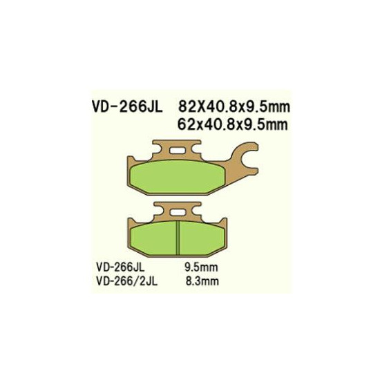 BRAKE PADS VESRAH VD-266 / 2JL