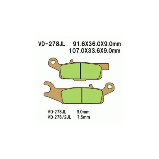 STABDŽIŲ KALADĖLĖS VESRAH VD-278 / 2JL