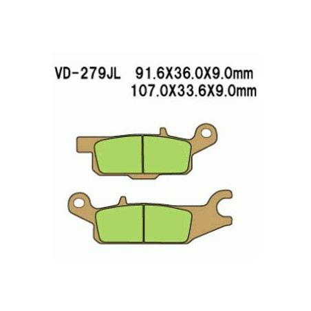 BRAKE PADS VESRAH VD-279 / 2JL