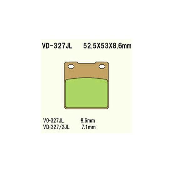 BRAKE PADS VESRAH VD-327JL (FA063HH)