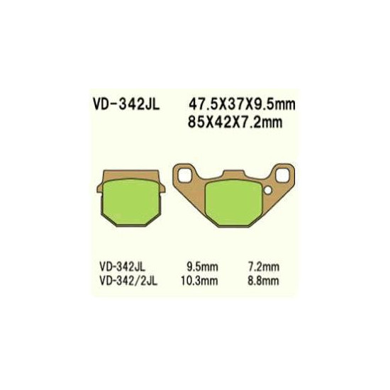BRAKE PADS VESRAH VD-342JL