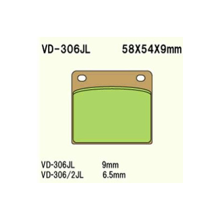 BRAKE PADS VESRAH VD-306 / 2JL