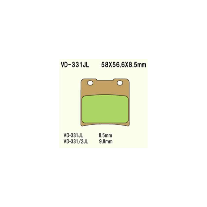 BRAKE PADS VESRAH VD-331 / 2JL