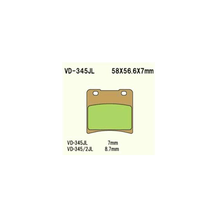BRAKE PADS VESRAH VD-345 / 2JL