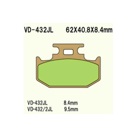 BRAKE PADS VESRAH VD-432 / 2JL