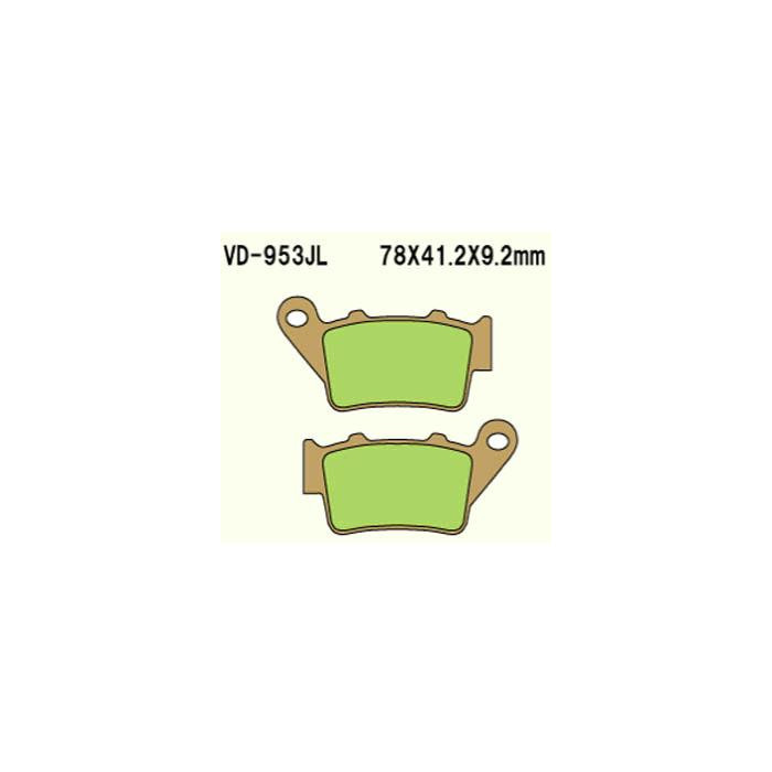 BRAKE PADS VESRAH VD-953JL (REAR)