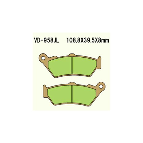 BRAKE PADS VESRAH VD-958JL (FA209)