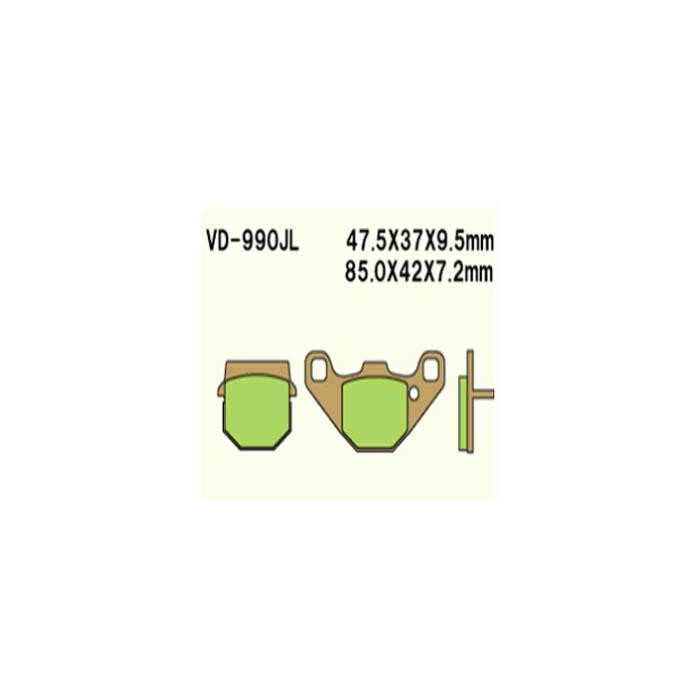 BRAKE PADS VESRAH VD-990JL