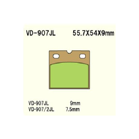 BRAKE PADS VESRAH VD-907 / 2JL
