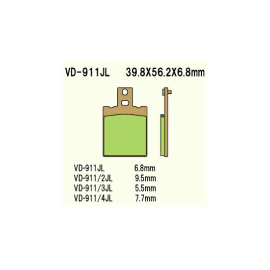 BRAKE PADS VESRAH VD-911 / 2JL
