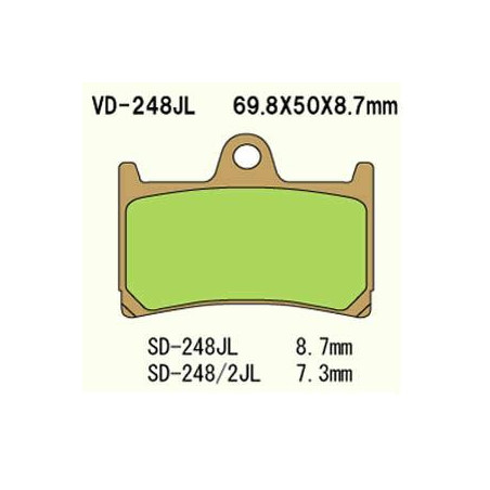 STABDŽIŲ KALADĖLĖS VESRAH VD-248SRJL8 (PRIEKINĖS)