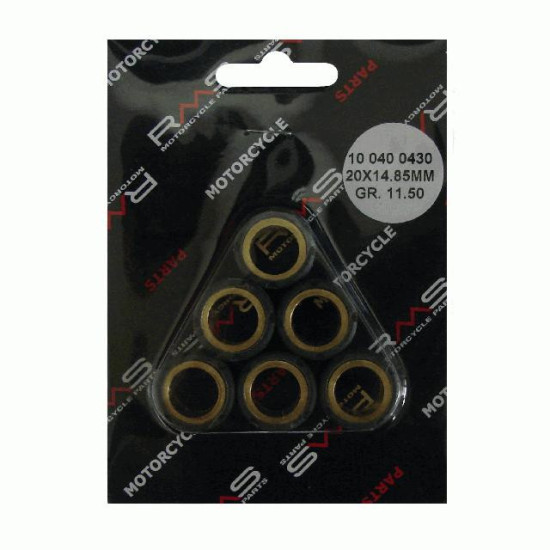 Roller sets 20x15mm 11.5gr 6 pcs.