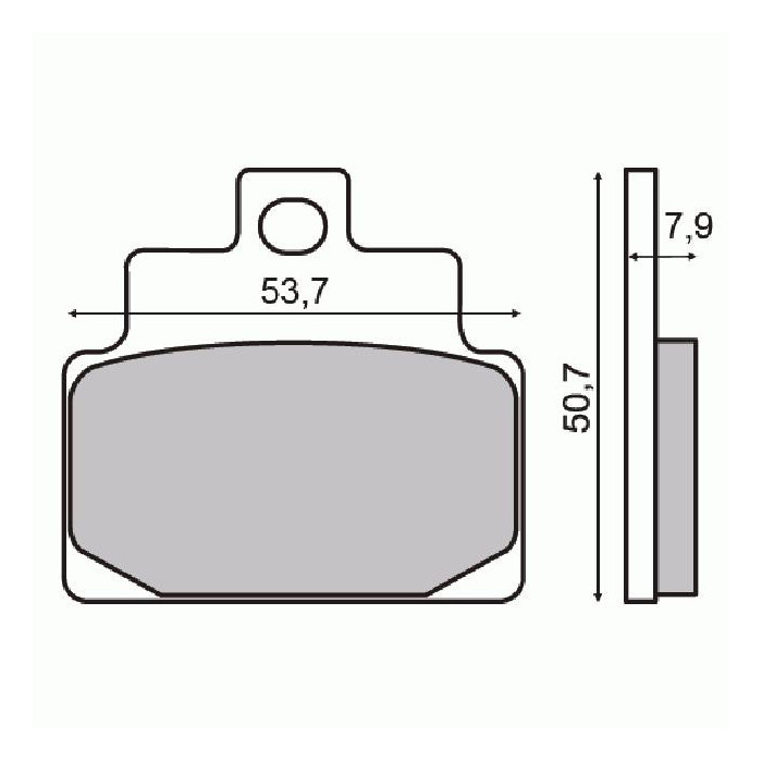 ORGANIC BRAKE PADS APRILIA LEONARDO 125CC 1999
