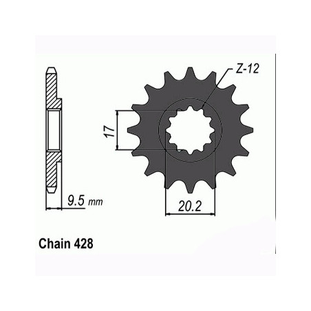 DRIVE SPROCKET SUNF233-14
