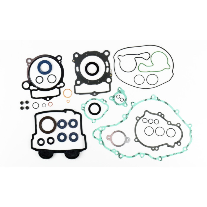 ATHENA gasket set KTM SXF 250 '13-15, EXCF 250 14, HUSQVARNA FC 250 14-15 (with engine oil seals) - replaced P40027