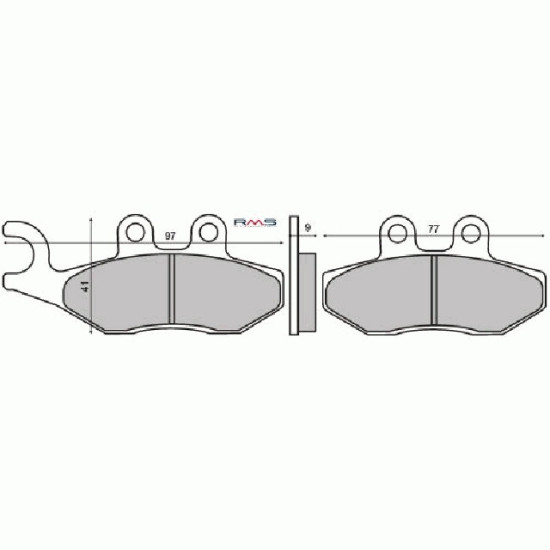 ORGANIC BRAKE PADS PIAGGIO BEVERLY 125-200CC APPROVED