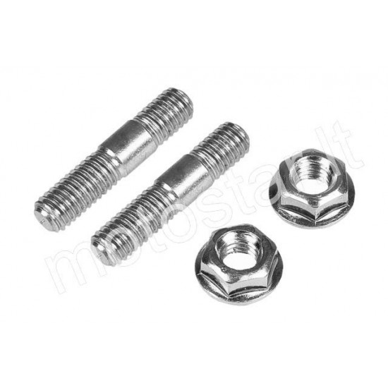 Muffler studs with nuts M6x26