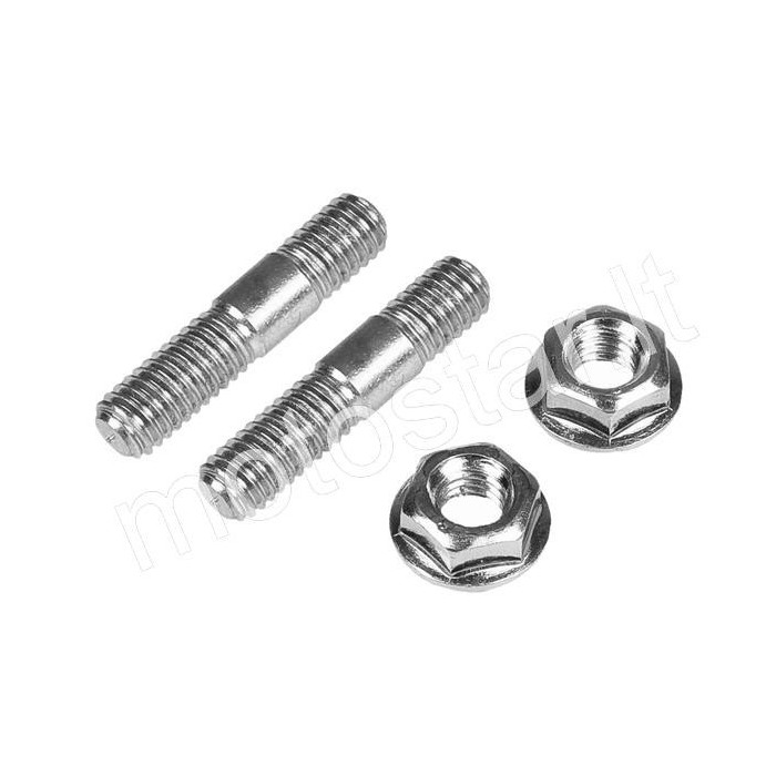 Muffler studs with nuts M6x26