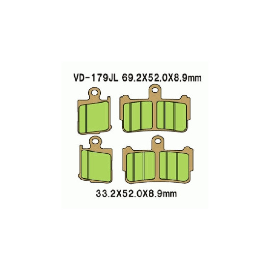 BRAKE PADS VESRAH VD-179JL