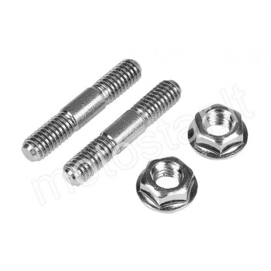 Muffler studs with nuts M6x33