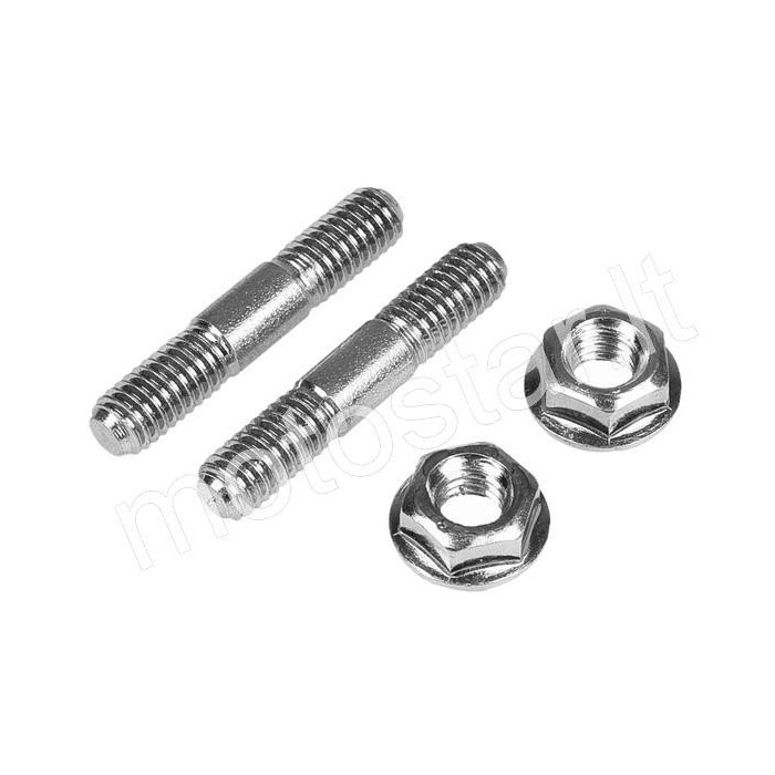 Muffler studs with nuts M6x33