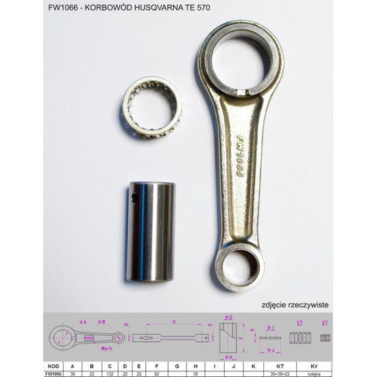 FLYWAY crank arm HUSQVARNA TE 570