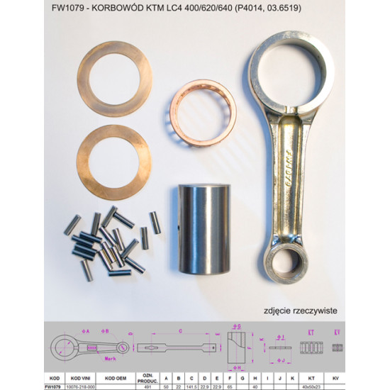 FLYWAY connecting Rod KTM...