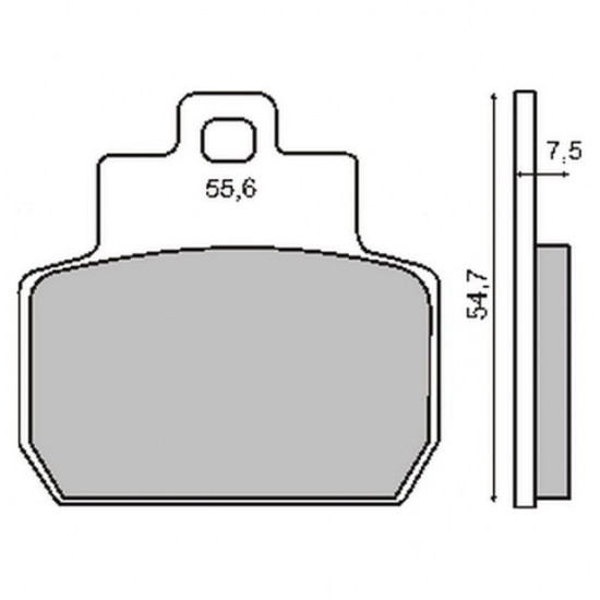 ORGANIC REAR BRAKE PADS PIAGGIO BEVERLY 500CC
