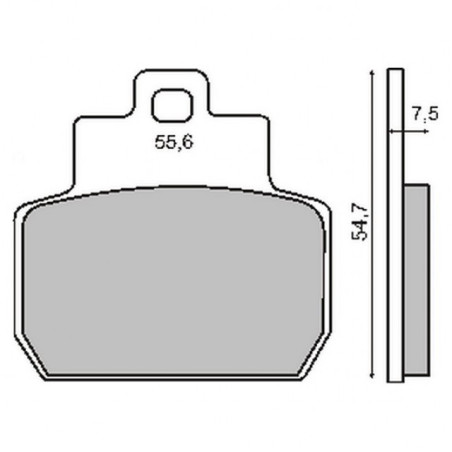 ORGANIC REAR BRAKE PADS PIAGGIO BEVERLY 500CC