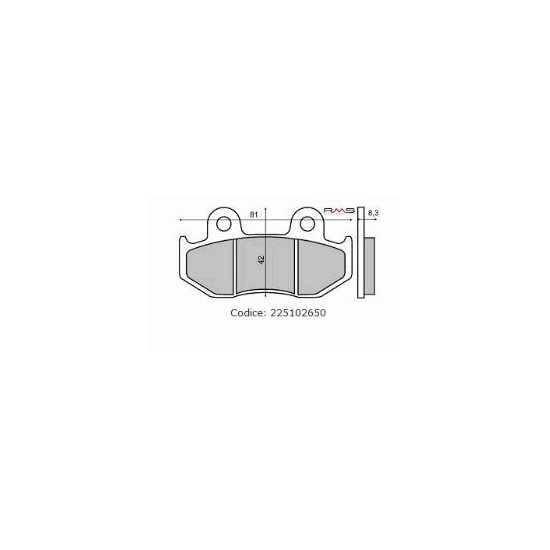 ORGANIC REAR BRAKE PADS SUZUKI BURGMAN 250CC