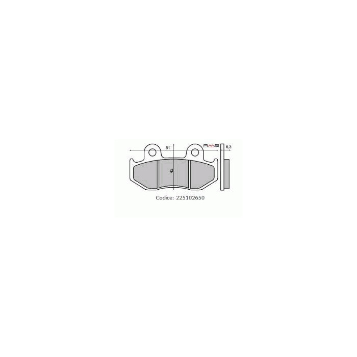 ORGANIC REAR BRAKE PADS SUZUKI BURGMAN 250CC