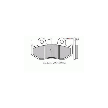 ORGANIC REAR BRAKE PADS SUZUKI BURGMAN 250CC