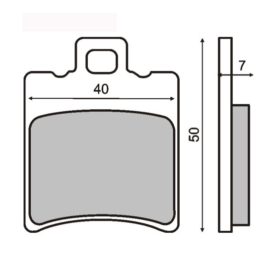 ORGANIC FRONT BRAKE PADS APRILIA AMICO / PIAGGIO ZIP FAST RIDER 50CC