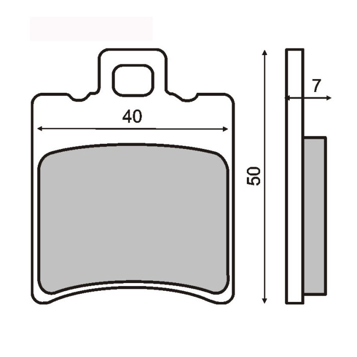 ORGANIC FRONT BRAKE PADS APRILIA AMICO / PIAGGIO ZIP FAST RIDER 50CC