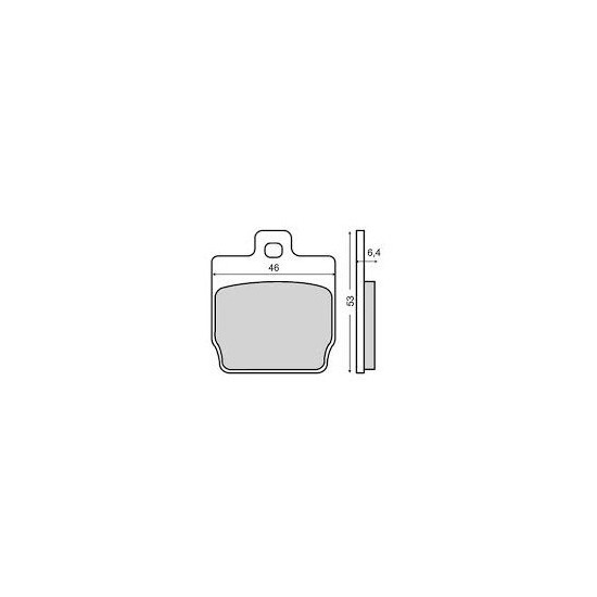 ORGANIC REAR BRAKE PADS MBK NITRO 50CC 1997