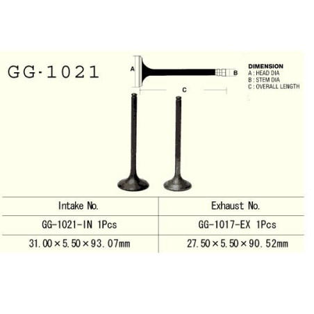 ENGINE VALVE VESRAH 350 CCM HONDA TRX350 TRX350D FOREMAN