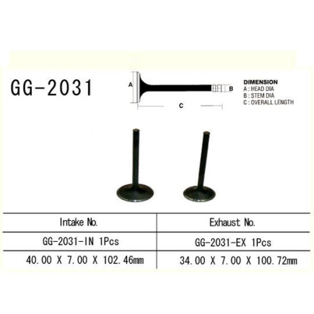 ENGINE VALVE VESRAH 450 CCM YAMAHA YFM450FA YFM45FX YFM45FG GRIZZLY